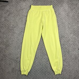 Back Beat Co. Sweatpants Womens Small Yellow Jogger USA Made Lounge Athleisure